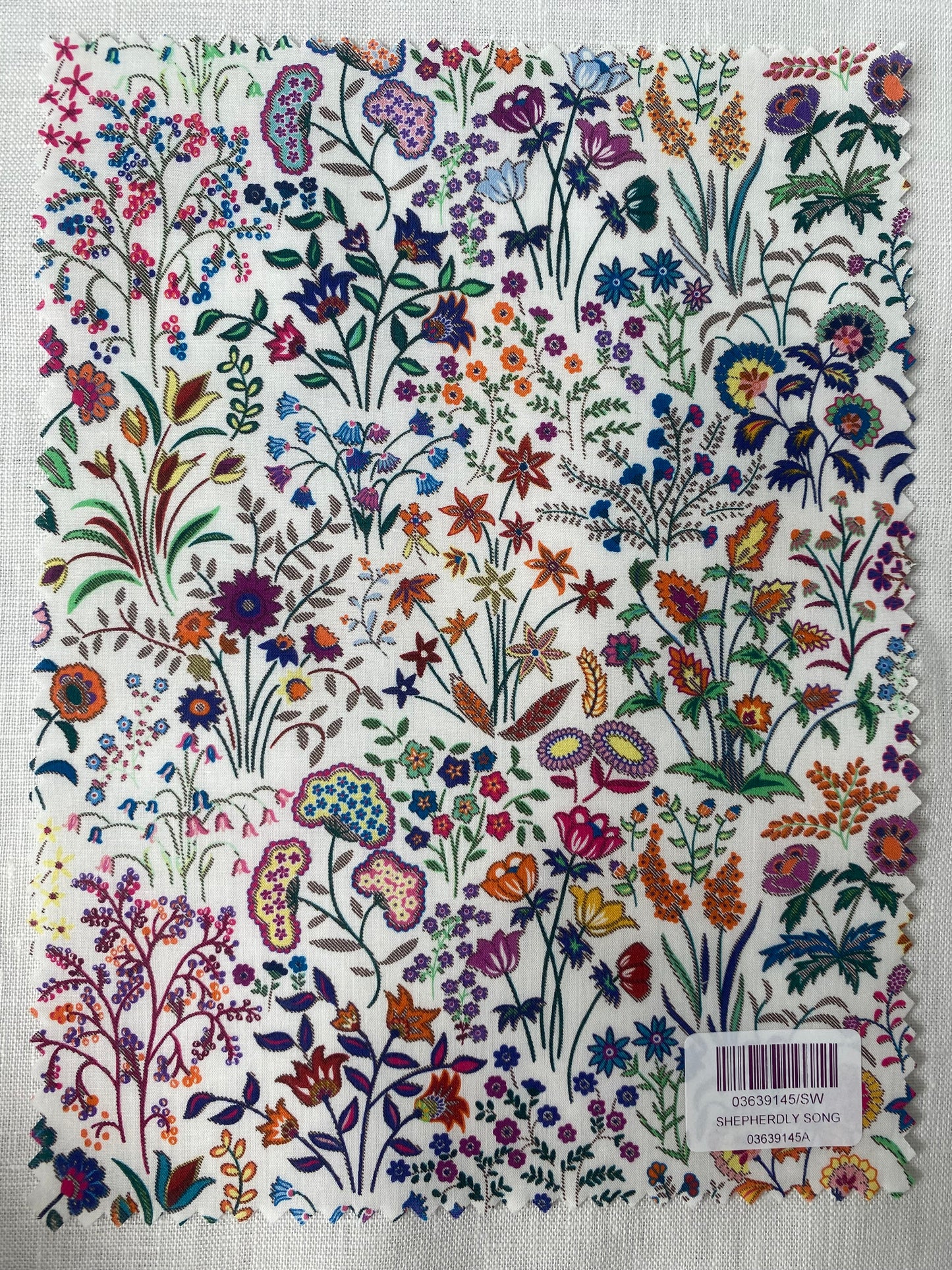 Liberty Fabric Swatch Shepherdly Song