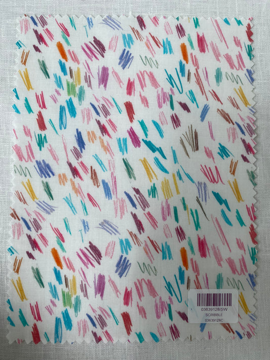 Liberty Fabric Swatch Scribble