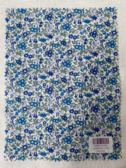 Liberty Fabric Swatch Chamomile Lawn