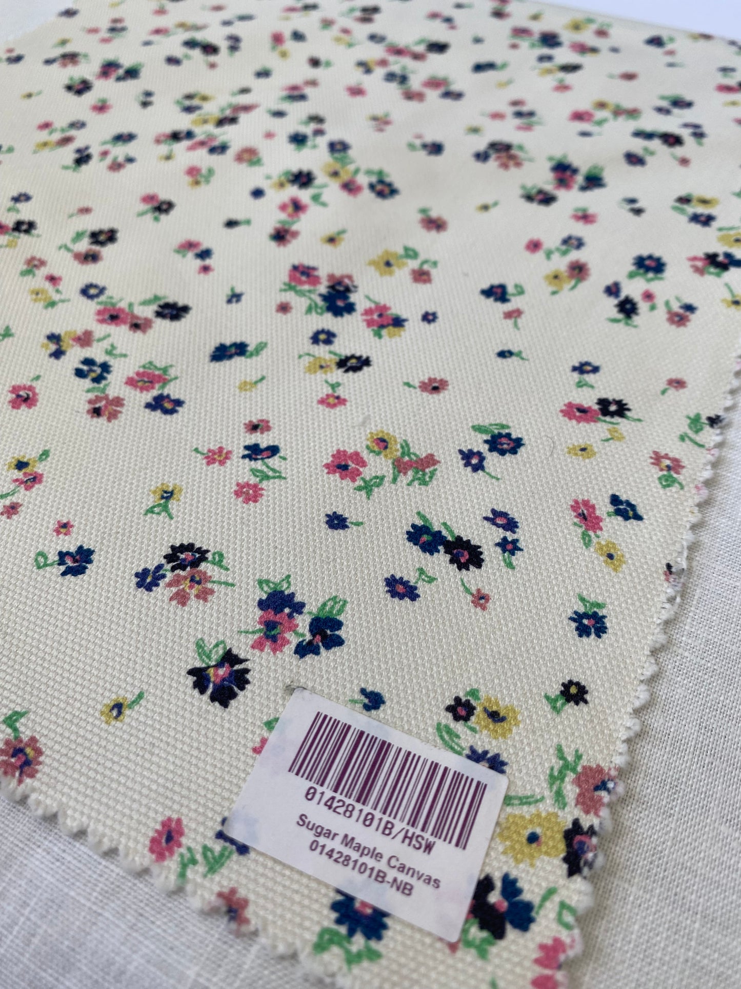 Liberty Fabric Swatch Suger Maple Canvas