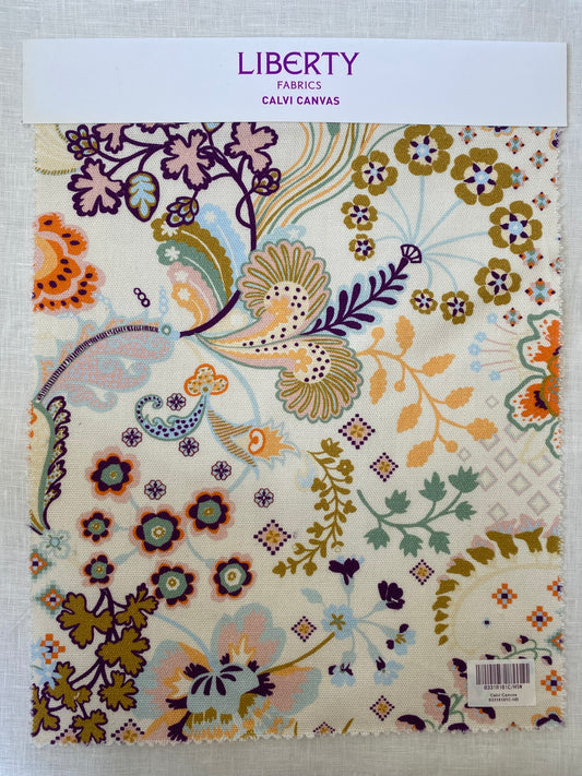 Liberty Fabric Swatch Calvi Canvas