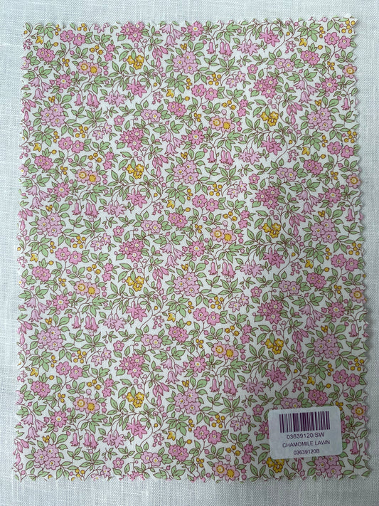 Liberty Fabric Swatch Chamomile Lawn