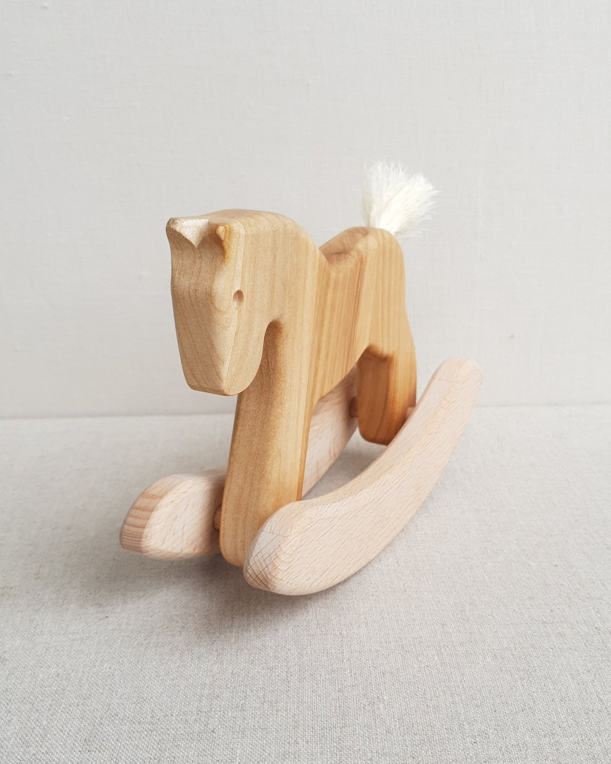 Pretty Rocking Horse Bajo - Mini Rocking Horse - Natural – Pretty Wild Kids