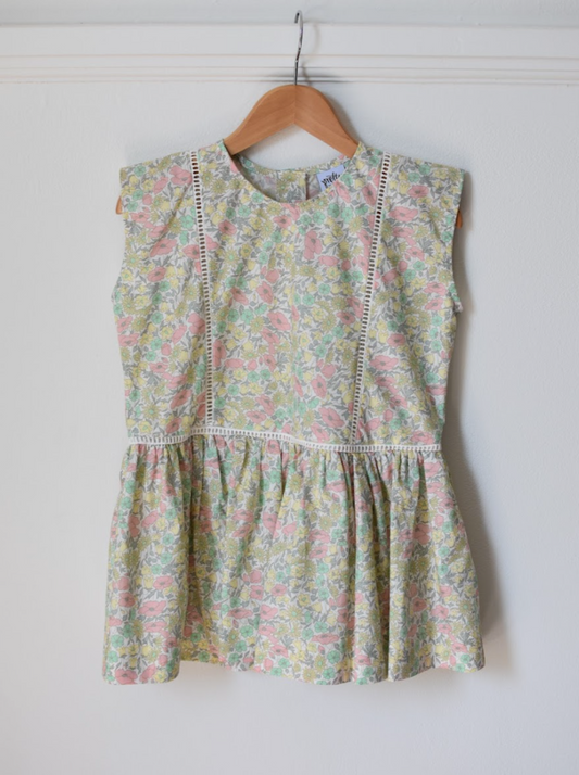 Maggie Panel Dress Daisy Lime