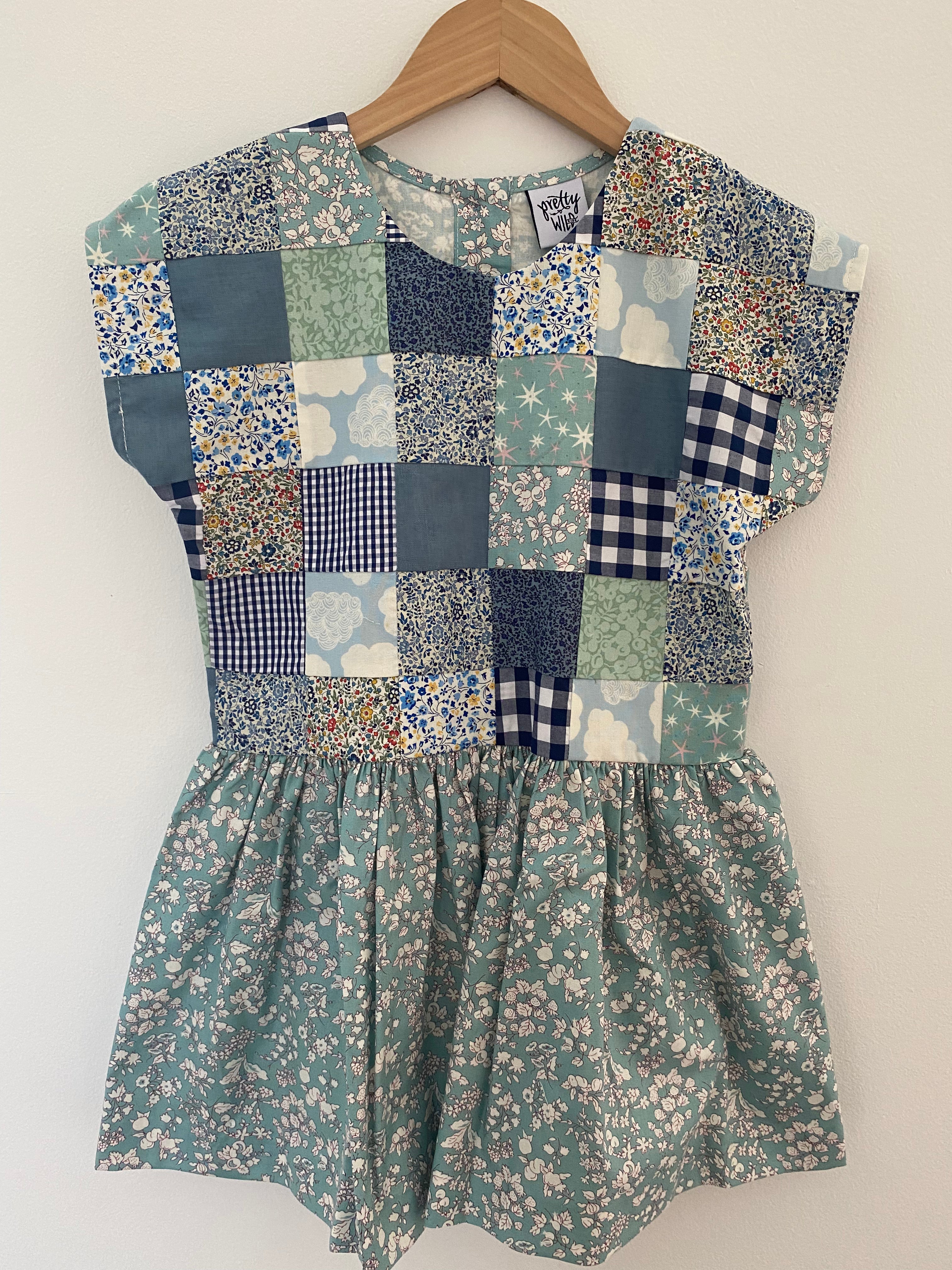 Maggie Patchwork Dress Silhouette 4y