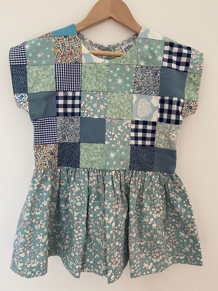 Maggie Patchwork Dress Silhouette 2y