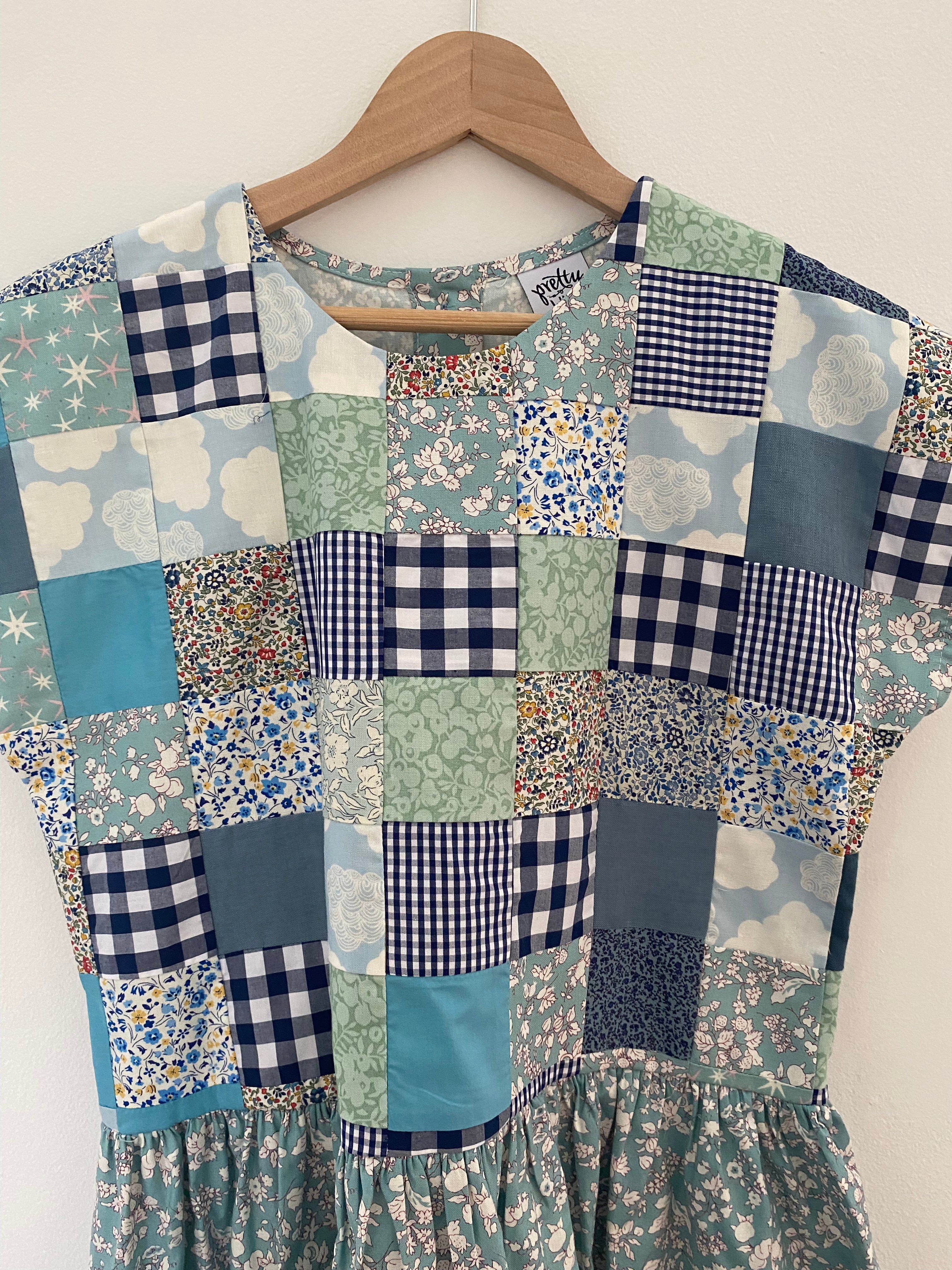 Maggie Patchwork Dress Silhouette 10y